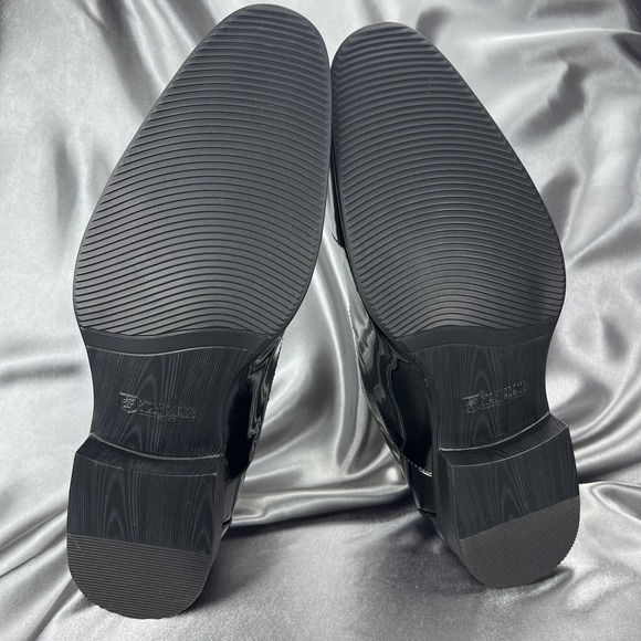 Stacy Adams Mens 9 Wide Gala Tuxedo Shoes Black Patent Leather 24998-004 Wedding - Picture 10 of 16